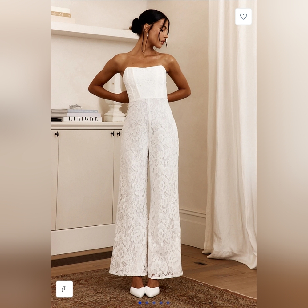 Ankita Strapless Lace Jumpsuit